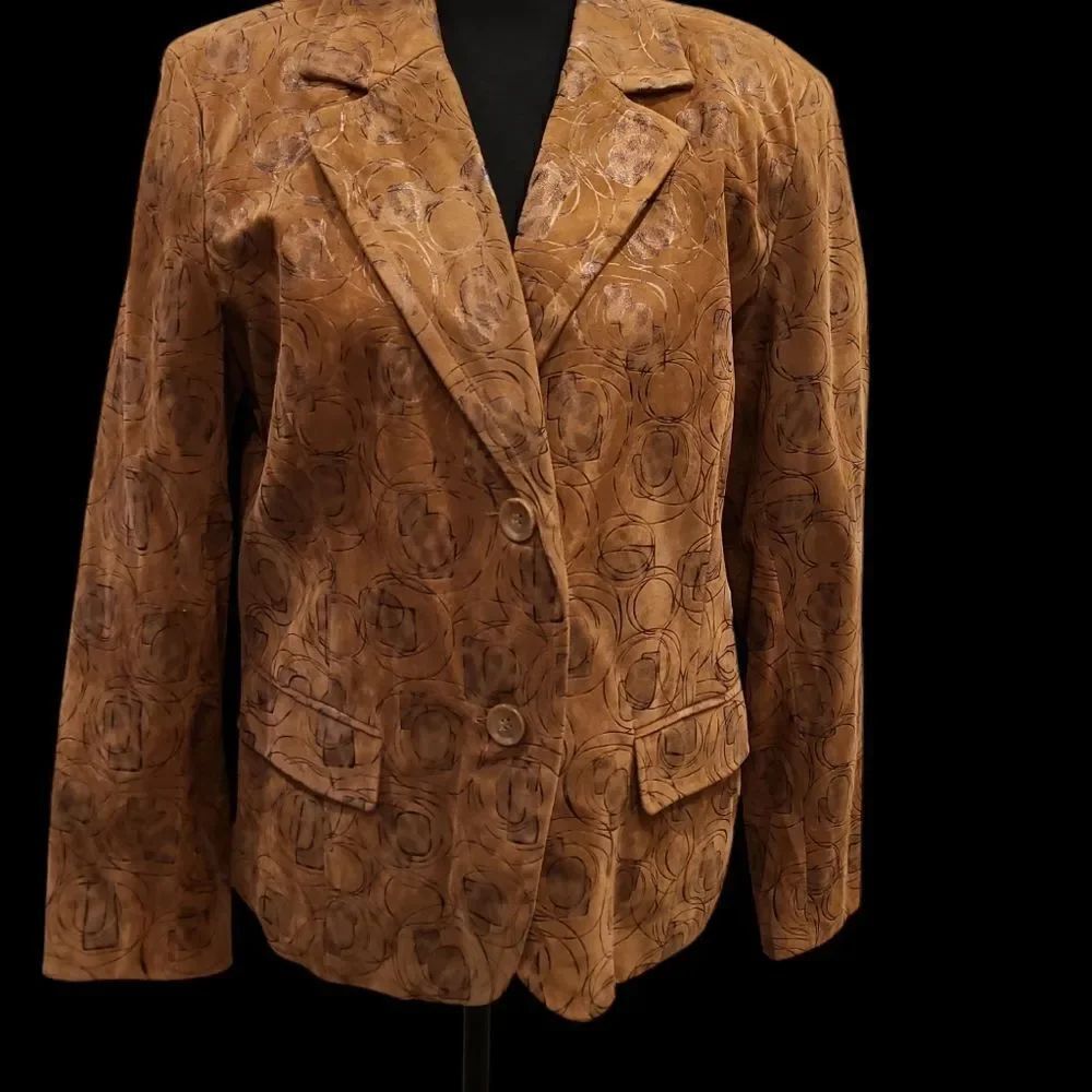 erin london sz M faux suade jacket